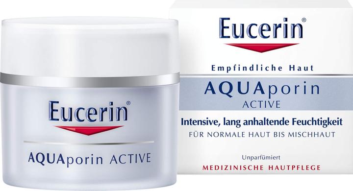 Actual product image Eucerin AQUAporin ACTIVE normal to combination skin cream, 50 ml Cream (50 ml, 24h cream)