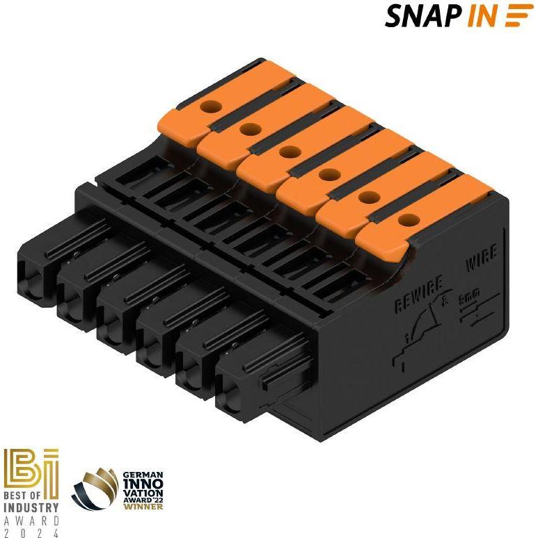 Weidmüller Buchsengehäuse-Kabel Polzahl Gesamt 6 Rastermass 5 mm 2741600000 60, Cavo + Spina elettrica, Nero