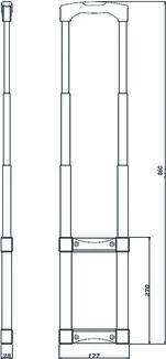 Produktbild OK-Line Teleskopgriff für Werkzeugkisten (1 Stk.)
