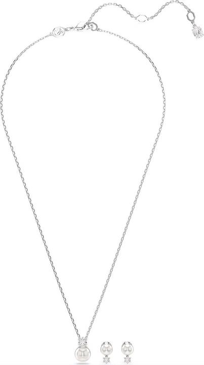 Produktbild Swarovski Matrix Set Kristallperle Rundschliff Weiss (Swarovski Metall)