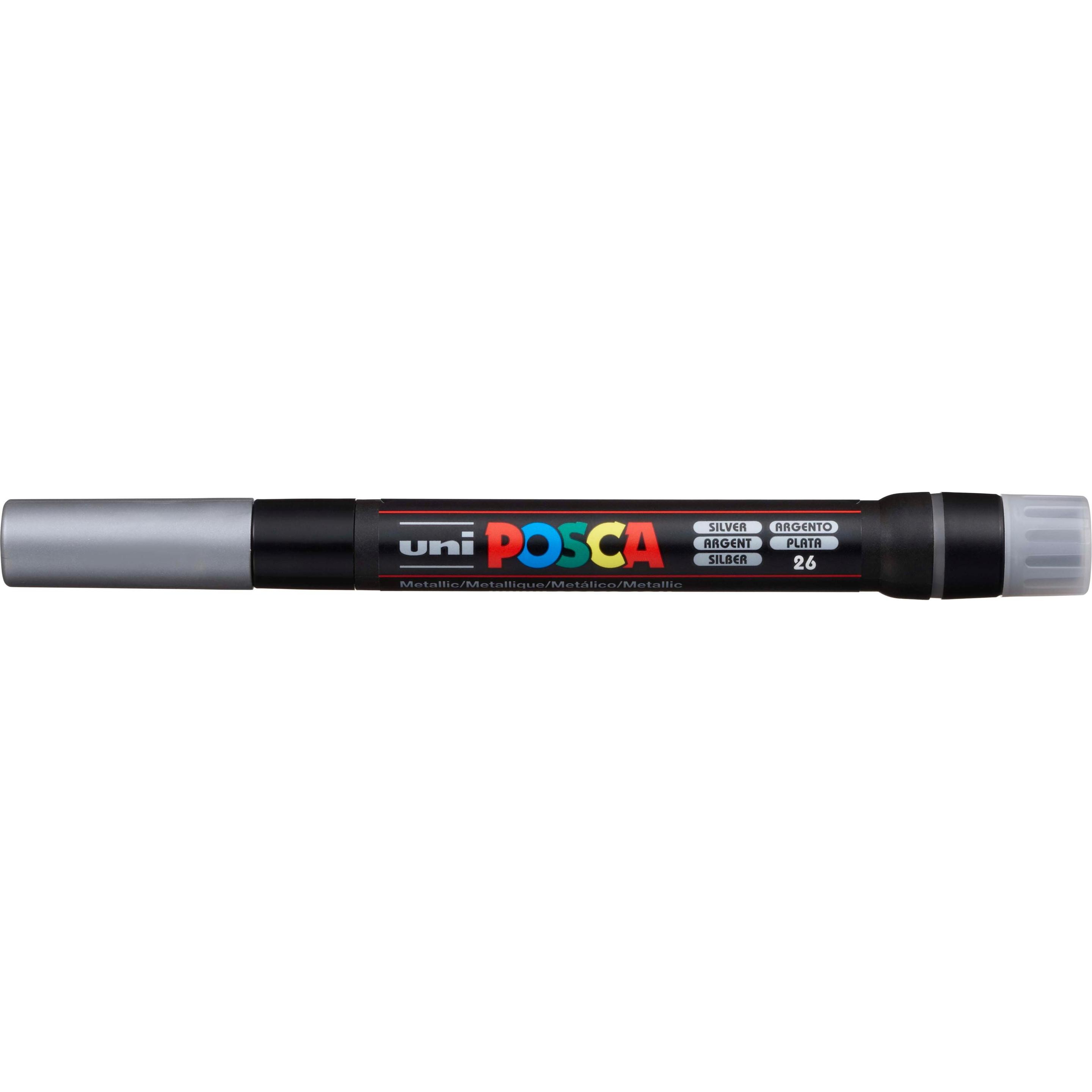Posca, Marker, Marker Pinselspitze (Silber, 10 mm, 1 x)