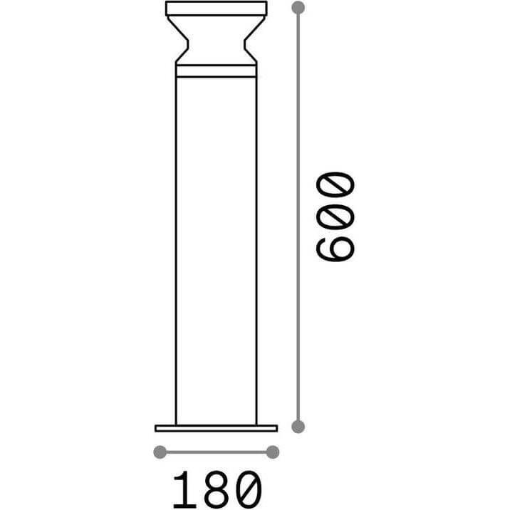Thumbnail - Ideal lux, Stehlampe, TORRE Stehleuchte E27 ⌀180mm dimmbar Anthrazit IP44 162492 (E27)