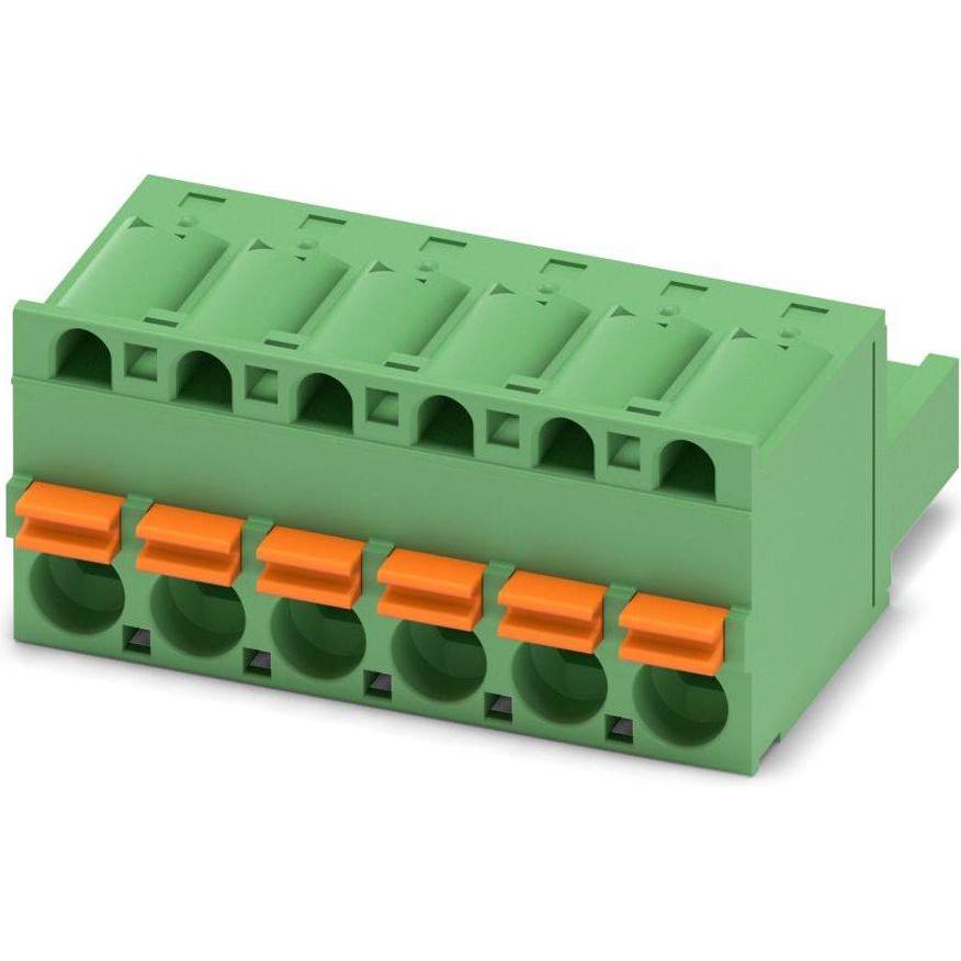 Phoenix Contact 1873090 Collegamento del filo elettrico 50 pezzo(i) (FKC 2,5/6-ST-5,08), Cavo + Spina elettrica, Verde
