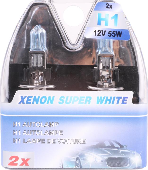 Image du produit Benson Phare de voiture h1 12V 55W bleu xénon super blanc (H1)