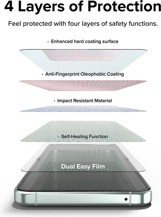 Produktbild Ringke Folia Ochronna Dual Easy 2-Pack Galaxy Z Flip 4 /5 Clear (2 Stk., Samsung Galaxy Z Flip4, Samsung Galaxy Z Flip5)