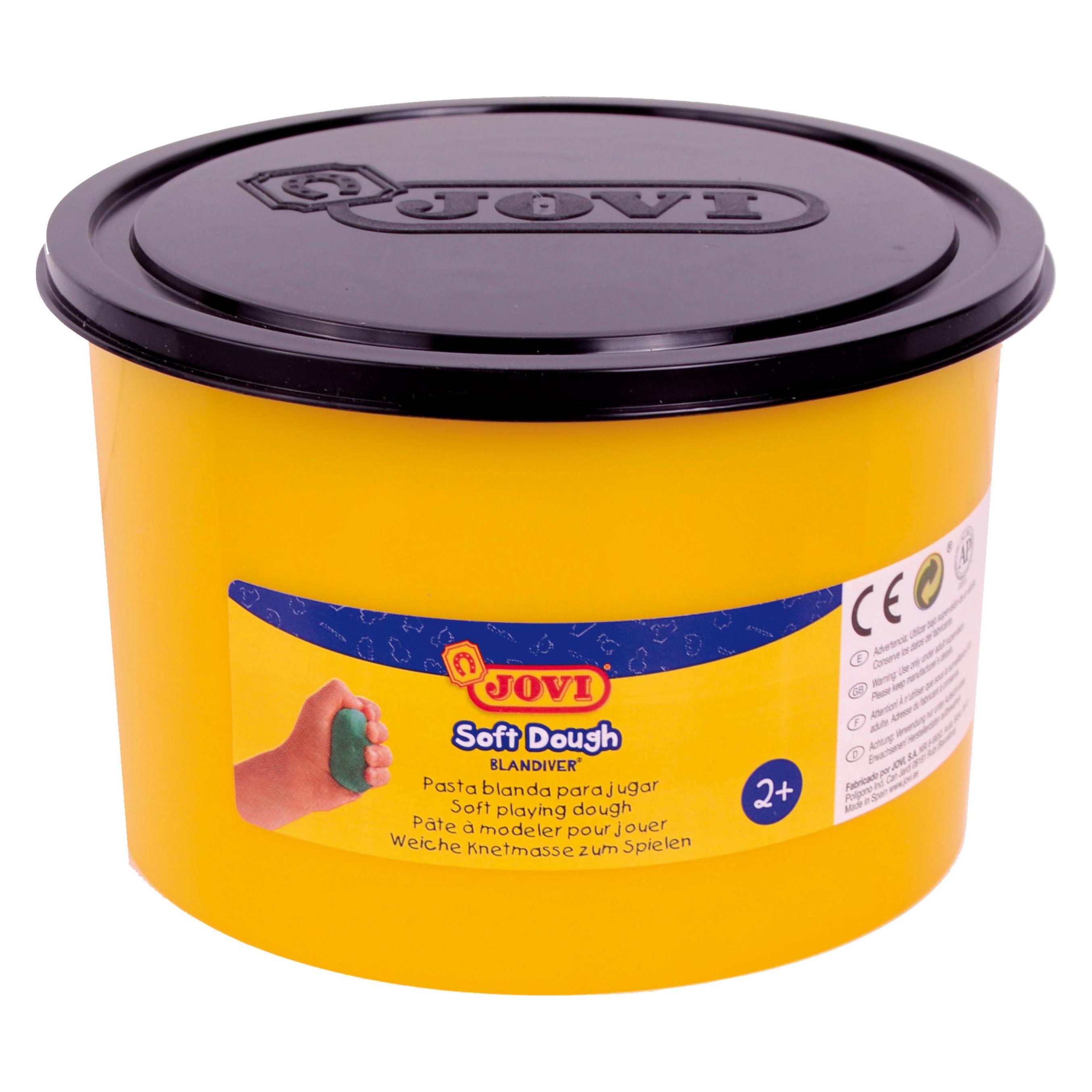 Jovi Knetmasse Soft Dough Blandiver Schwarz Ve=460g Dose