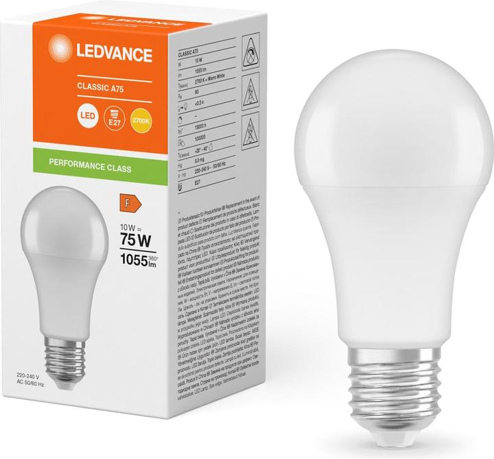 Produktbild Ledvance LED-Lampe (E27, 10 W, 1055 lm, 1 x, F)