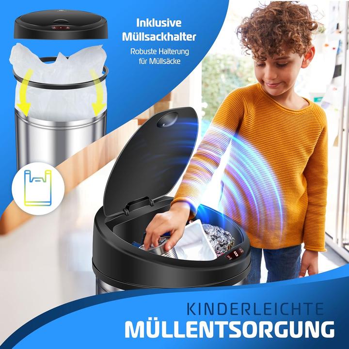 Produktbild Kesser Sensor Abfalleimer mit Automatiköffnung (56 l)