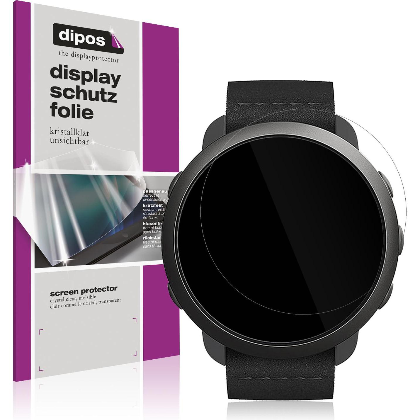 Dipos Displayschutzfolie Crystalclear, Smartwatch Schutzfolie, Transparent