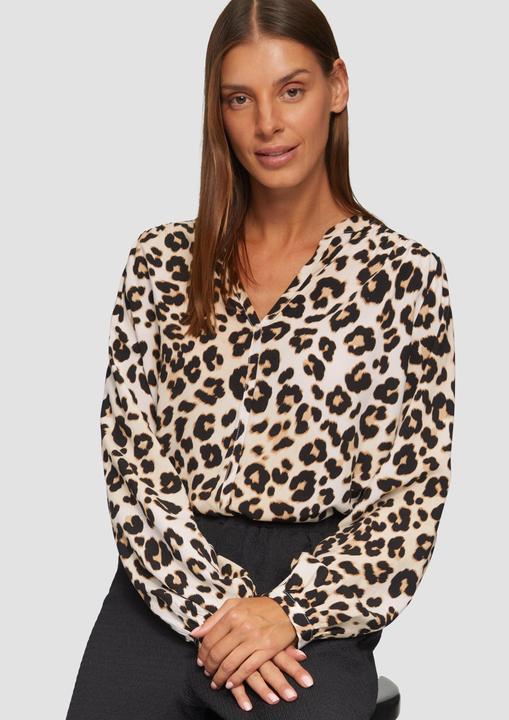 Immagine prodotto s.Oliver Bluse Viskose-Bluse mit Raffdetails und All-over-Print (46)