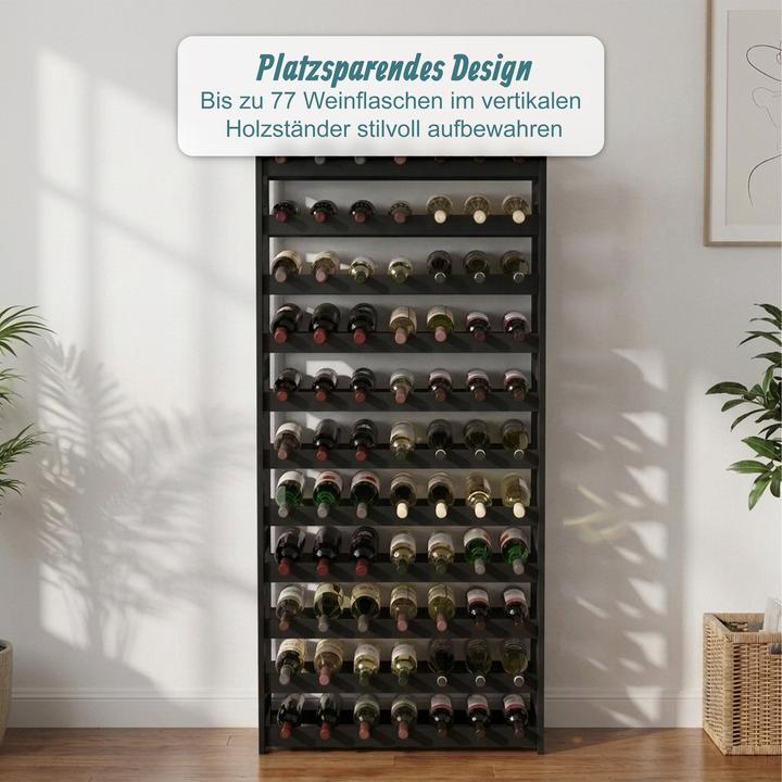 Actual product image Relaxdays winerack (72.50 x 25 x 166 cm)