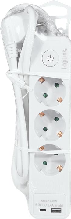 Actual product image LogiLink Check (3 x, CEE 7/3, 1.50 m)