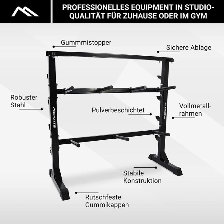 Image du produit Msports Support pour haltères courts jusqu'à 400Kg