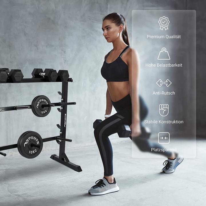 Image du produit Msports Support pour haltères courts jusqu'à 400Kg