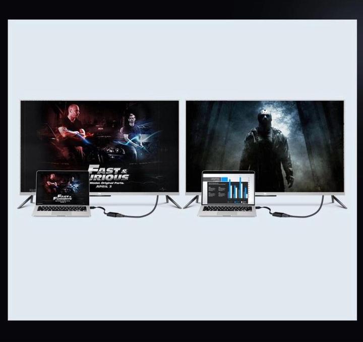 Image du produit Ugreen Adaptateur HDMI vers VGA Convertisseur avec support audio 1080P (HDMI, 16 cm)