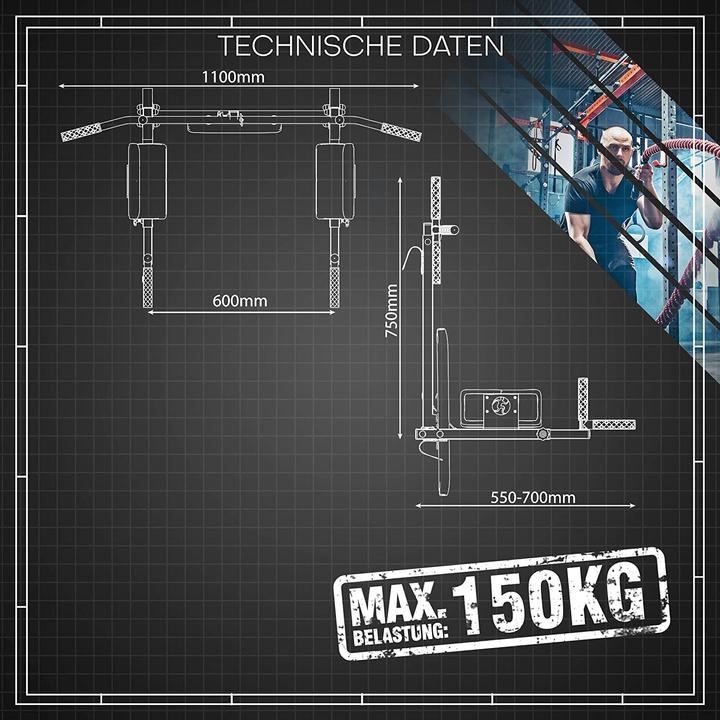 Image du produit K-Sport Barre de traction + station de dips