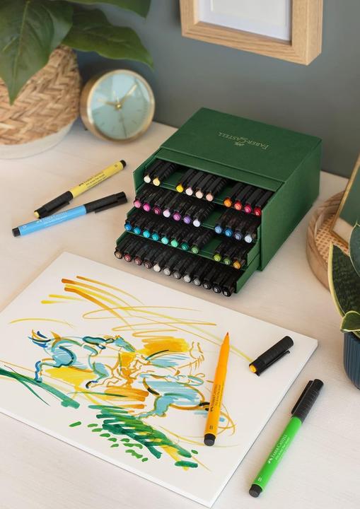 Actual product image Faber-Castell Ink Drawer Pitt Artist Pen (48 x)