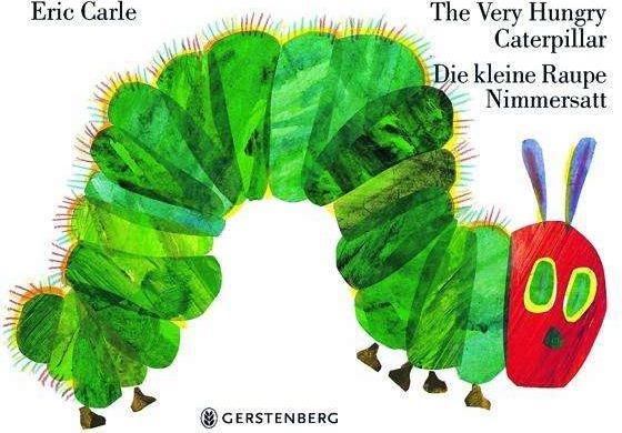 De zeer hongerige rups / De kleine rups zonder einde (Duits, Engels, Eric Carle, 2004)