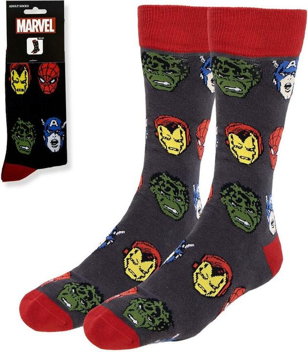 Cerdá Marvel Socken Avengers Faces 38-45 (Einzelpack, 38 - 45)