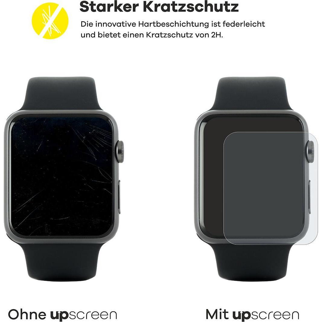 upscreen Schutzfolie Displayschutz Displayschutzfolie Folie Matt Entspiegelungsfolie, Smartwatch Schutzfolie, Grau