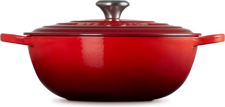 Actual product image Le Creuset La Marmite Signature 28 cm Cherry Red (28 cm, Casserole + Stewpot, Cast iron, Enamel)
