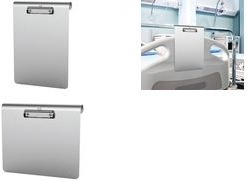 Produktbild Maul Klemmbrett medic, Aluminium, A4 hoch, silber Klemme aus Metall, Klemmweite: 8 mm, silbereloxiert