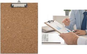 Produktbild Maul Klemmbrett cork, aus Kork, A4 hoch Klemme aus Metall, Klemmweite: 8 mm, flache Bügelklemme