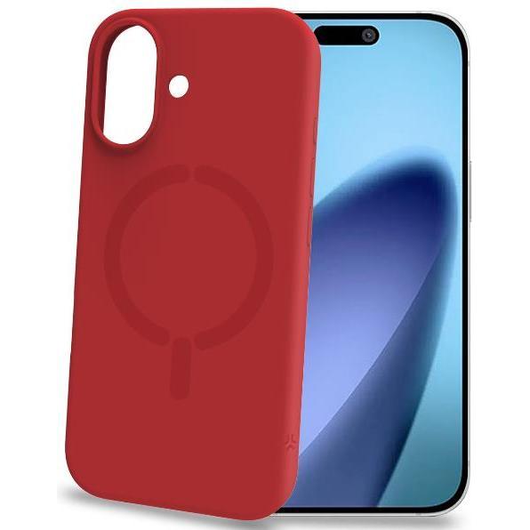 Celly Rosso Cover Feelingmag, Kompatibel Mit Magsafe, Rot (Apple Iphone 17), Cover Smartphone,