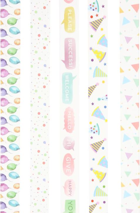 Produktbild I Am Creative Klebeband Washi Tape 5er Set Party