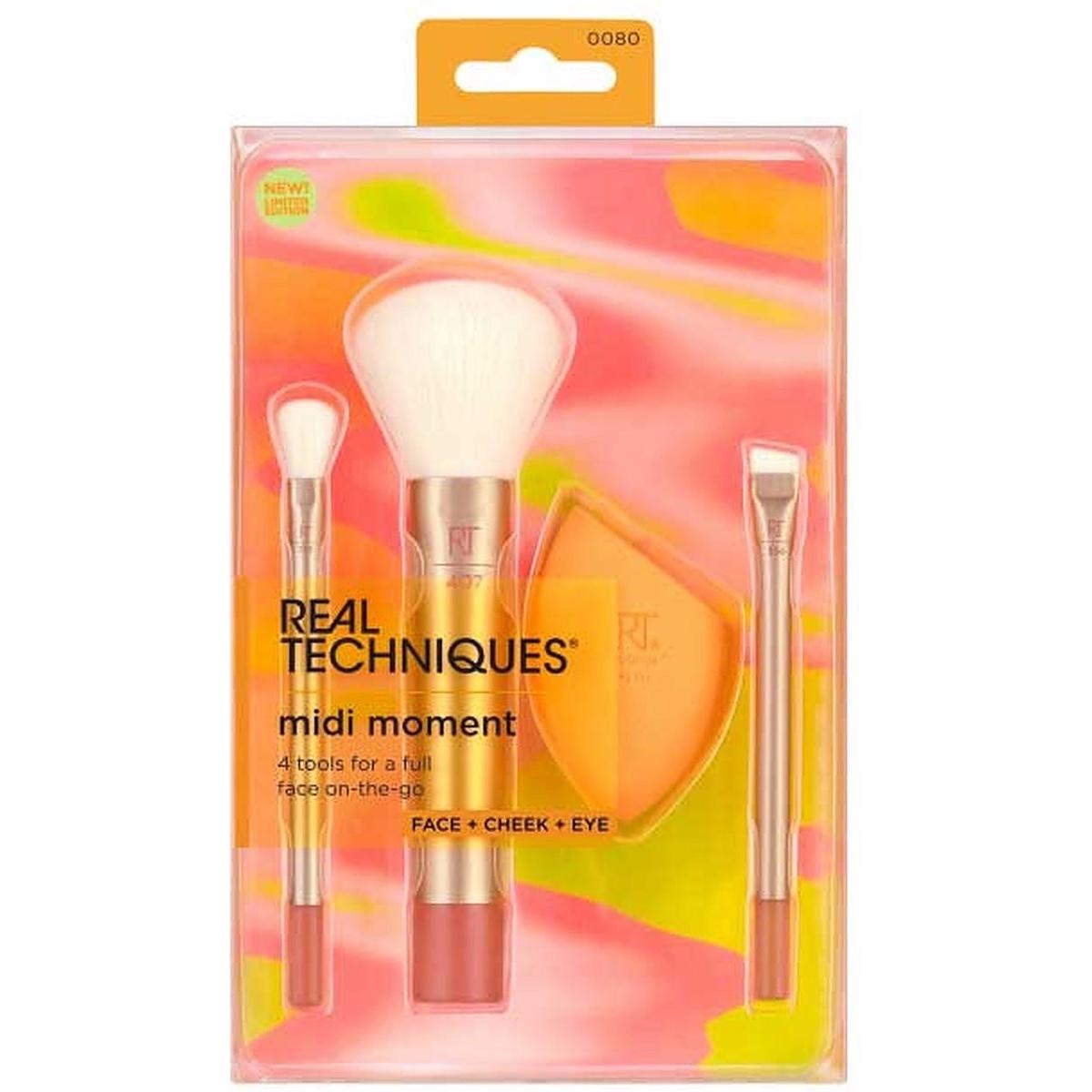 Real Techniques, Pennello make-up, Set pennello e spugna Midi Moment (Set)