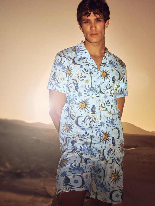 Actual product image Calida Relax Magic Kurz-Pyjama, durchgeknöpft (S)