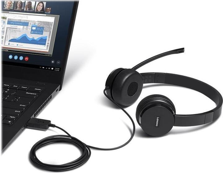 Image du produit Lenovo Casque USB 100 mono (Filaire, USB-A)