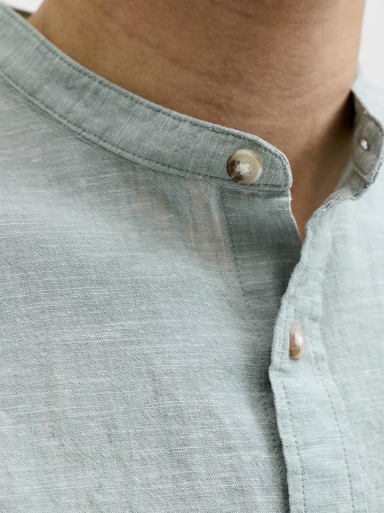 Actual product image Jack & Jones Jjesummer Linen Blend Band Shirt L/S Sn (XL)