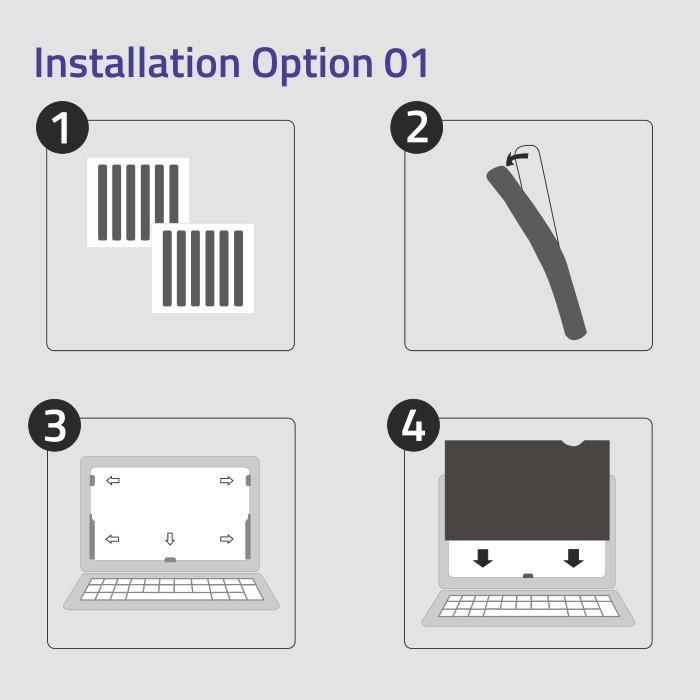 Image du produit Qoltec Privacy (24", 16 : 9)