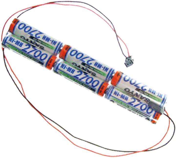 Actual product image Sanyo S-BATTERY HR-3U 2700MAH/7.2V MIGN.MPX (7.20 V, 2700 mAh)