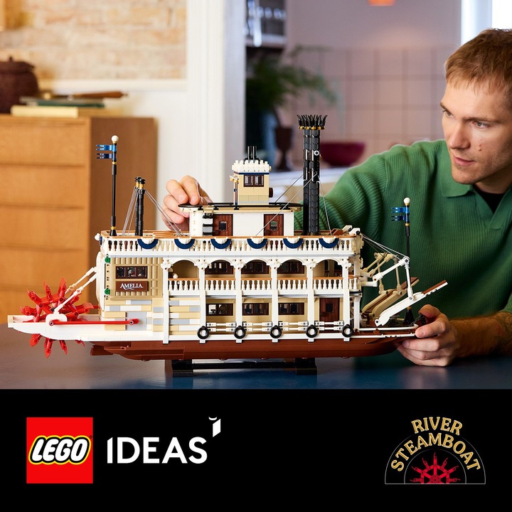 Actual product image LEGO Flussraddampfer (21356, LEGO Ideas, LEGO Rare Sets)