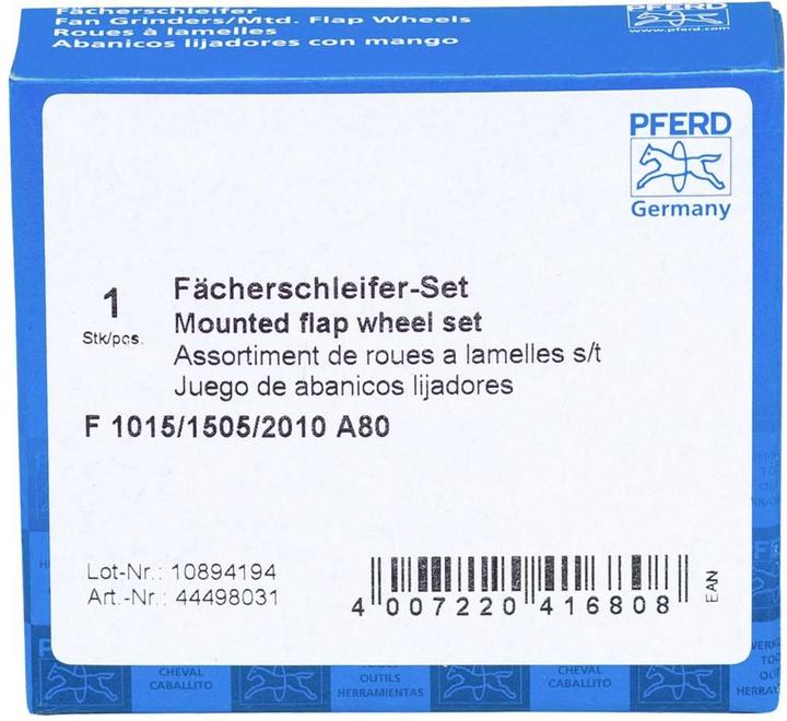 Actual product image Pferd Corundum A 80 flap disc set (80)