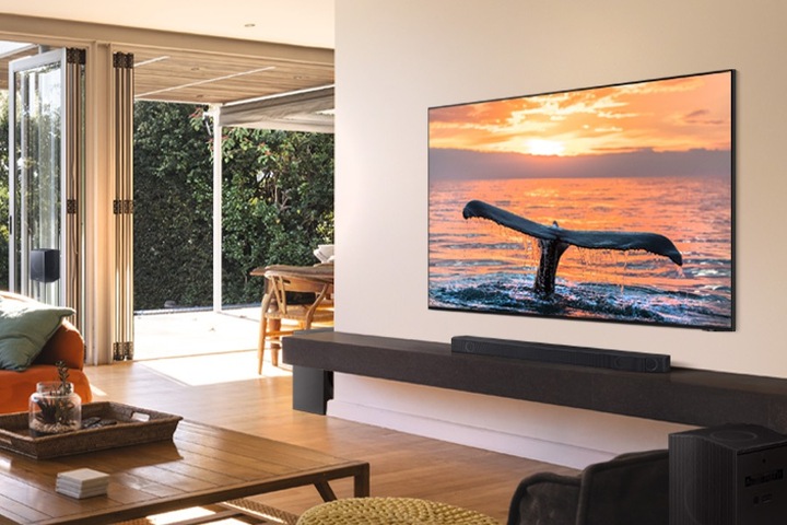 Actual product image Samsung QN95D 85 inch QLED Smart TV 85QN95DAT (2024) (85", QN95D, NeoQLED, 4K, 2024)