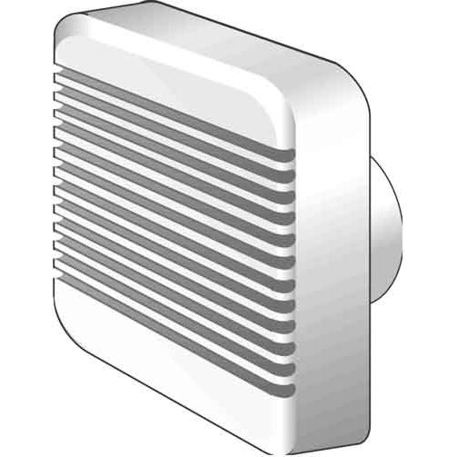 Helios, Belüftungsventilator, HELI HV100EZ Kleinraum-Ventilator DN100 Grundmodell IP44 mit Zeitrel.