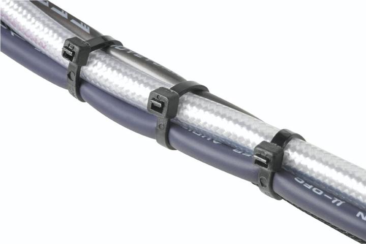 Image du produit Hama Jeu de colliers de serrage, 2,5 x 100/150/200 mm, noir, 150 pièces (Serre-câbles en plastique, 200 mm, 150 pcs)