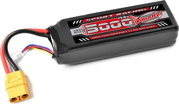Actual product image Team Corally Power Racing 50C 5000MAH 4S 14.8V XT-90 Semi-Soft Case