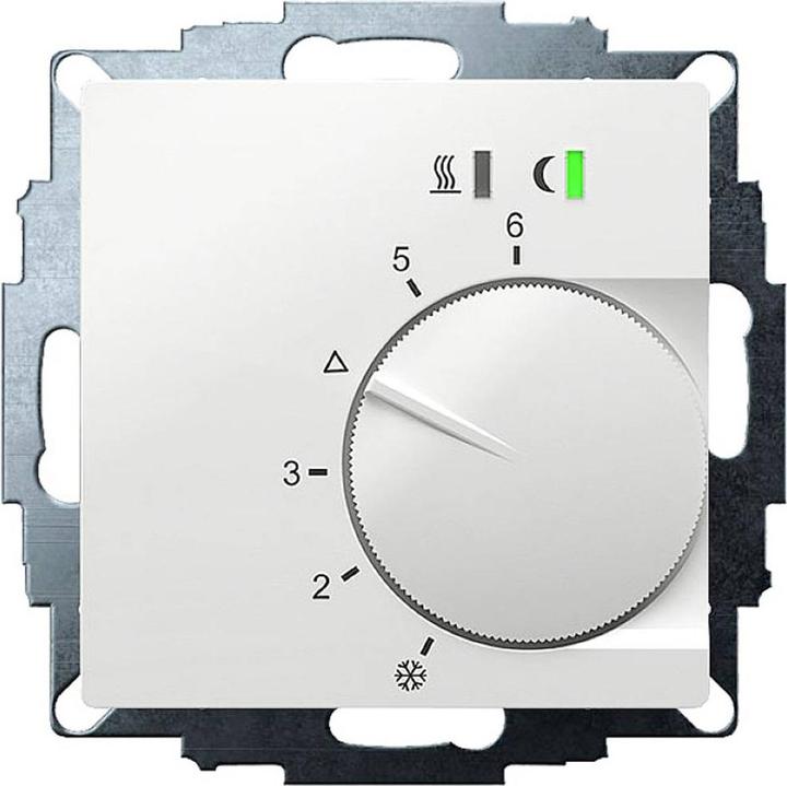 Eberle Controls Eberle UTE 2500-RAL9016-G-55 Flush-mounted room thermostat 5 to 30°C