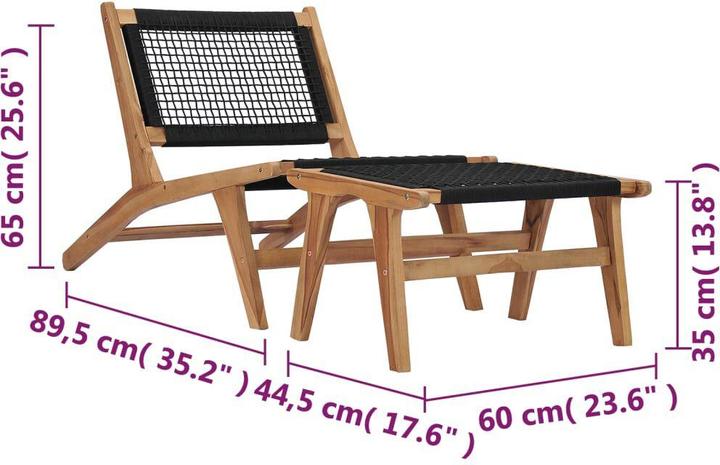 Immagine prodotto vidaXL Sonnenliege (89.50 cm)