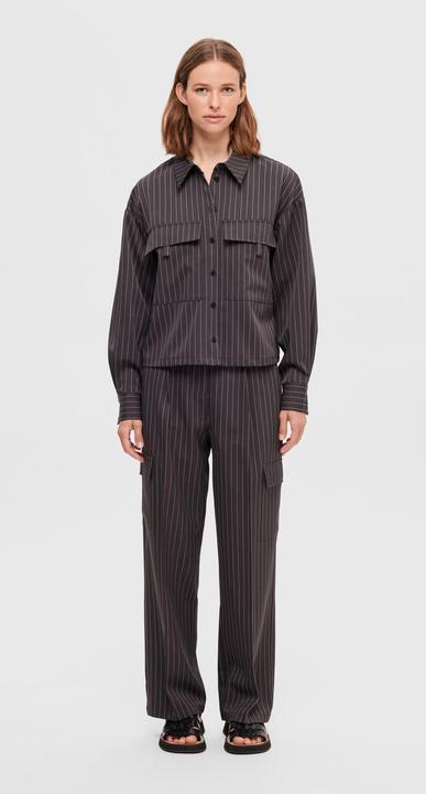 Actual product image Selected Pinstripe Cargo Trousers