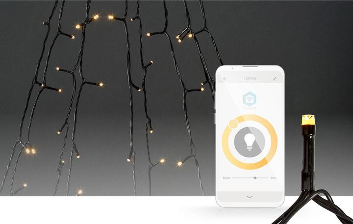 Actual product image Nedis SmartLife Decorative LED | Wi-Fi | Warm White | 200 LED's | 10 x 2 m | Android™ / IOS (2 m)