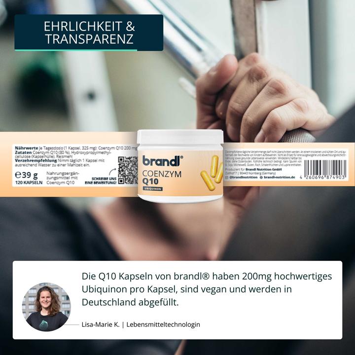 Produktbild Brandl Coenzym Q10 Vegan (1 Stück, Kapseln, 50 g)