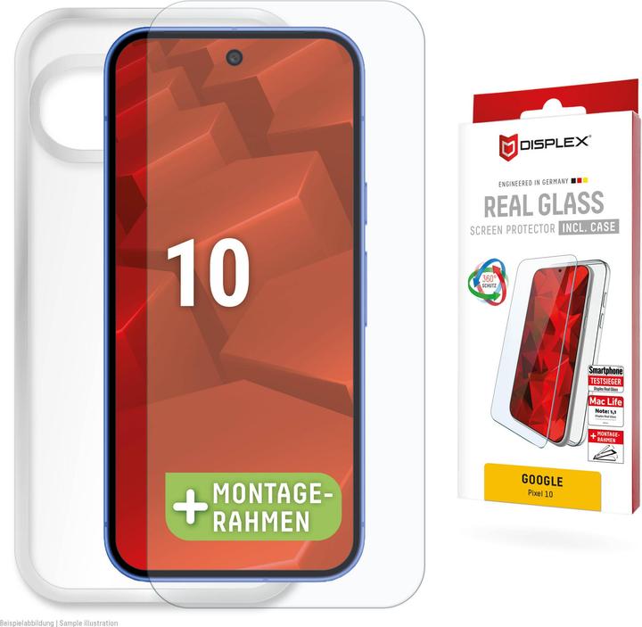 Produktbild Displex Real Glass + Case (1 Stk., Google Pixel 10)