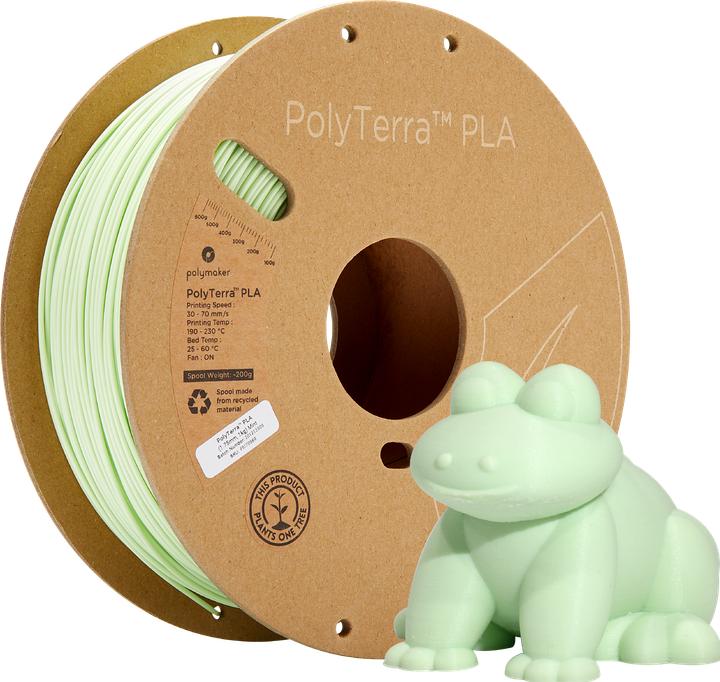 Actual product image Polymaker PolyTerra PLA Teal 2.85 1.000 g (PLA, 2.85 mm, 1000 g, Green)