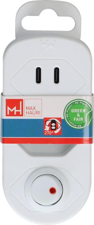 Image du produit Max Hauri ADAPT 1x Typ 13 USB-C/C 20W ws drehbar Green+Fair (Type 13, USB-C, 1x)
