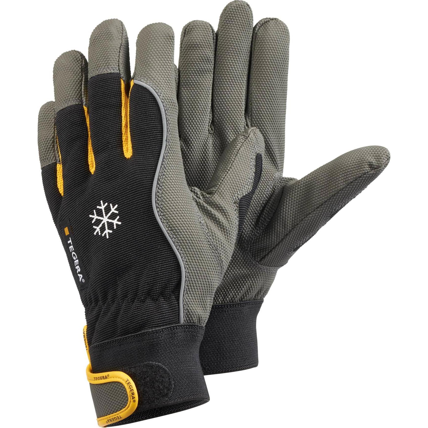 Tegera, Schutzhandschuhe, Ejendals 9122, Workshop gloves, Black, Grey, Yellow, Adult, Adult, Scratch resistant, Nylon (1...